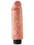 King Cock 6 in. Vibrating Cock Flesh
